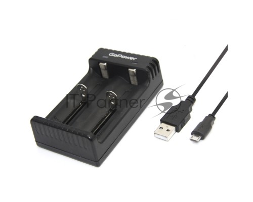 З/У для аккумуляторов GoPower LiCharger 4 Ni-MH/Ni-Cd/Li-ion/IMR 2 слота (1/100)