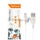 Кабель GoPower GP01M USB (m)-microUSB (m) 1.0м 2.4A ПВХ белый (1/800)