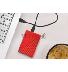Накопитель Portable HDD 5TB WD My Passport (Red), USB 3.2 Gen1, 107x75x19mm, 210g /12 мес./