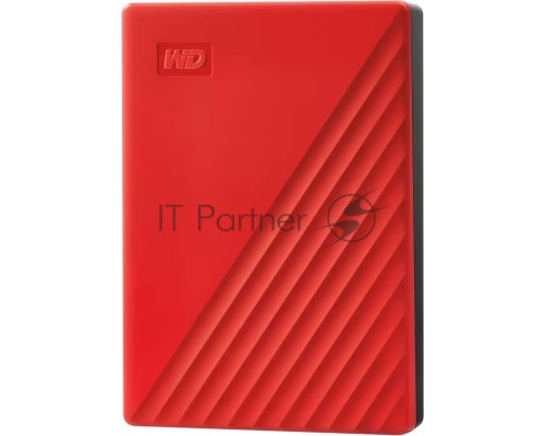 Накопитель Portable HDD 5TB WD My Passport (Red), USB 3.2 Gen1, 107x75x19mm, 210g /12 мес./