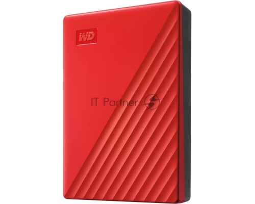 Накопитель Portable HDD 5TB WD My Passport (Red), USB 3.2 Gen1, 107x75x19mm, 210g /12 мес./