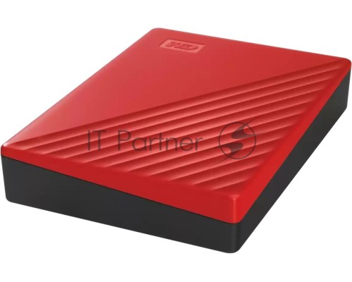 Накопитель Portable HDD 5TB WD My Passport (Red), USB 3.2 Gen1, 107x75x19mm, 210g /12 мес./