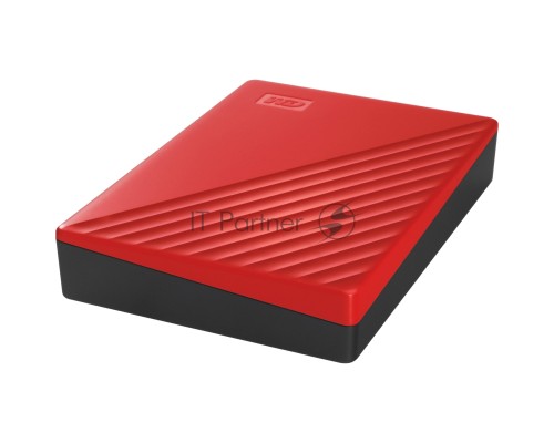 Накопитель Portable HDD 5TB WD My Passport (Red), USB 3.2 Gen1, 107x75x19mm, 210g /12 мес./