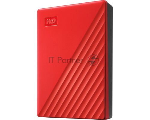 Накопитель Portable HDD 5TB WD My Passport (Red), USB 3.2 Gen1, 107x75x19mm, 210g /12 мес./