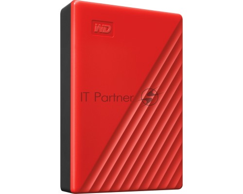 Накопитель Portable HDD 5TB WD My Passport (Red), USB 3.2 Gen1, 107x75x19mm, 210g /12 мес./