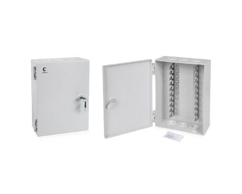 [Cabeus аксессуары к монтажным шкафам] Cabeus DB-100P Коробка распределительная на 100 пар, 275х205х105 мм