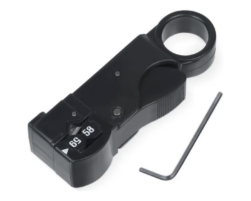 [Cabeus Монтажный инструмент] Cabeus HT-312B Инструмент для зачистки коаксиального кабеля RG-58,59,62