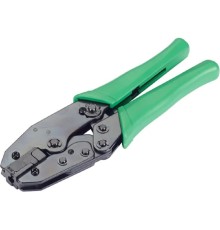 Cabeus HS-236Q1 (HT-236Q1) Инструмент обжимной для экранированных коннекторов RJ-45 (8р8с) короткий корпус с хвостовиком