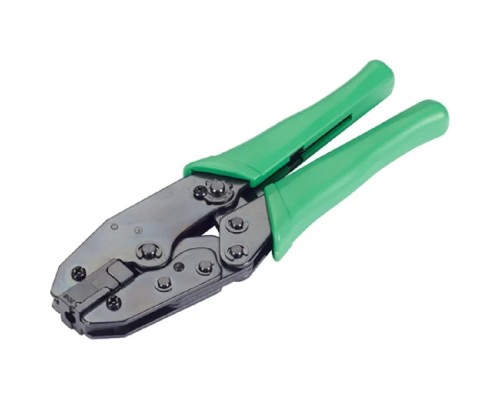 [Cabeus Монтажный инструмент] Cabeus HS-236Q1 (HT-236Q1) Инструмент обжимной для экранированных коннекторов RJ-45 (8р8с) короткий корпус с хвостовиком