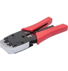 Cabeus HT-500R Инструмент обжимной для RJ-45 (8р8с), RJ-11/12 (6р6с, 6р4с, 6р2с), профессиональный, с храповым механизмом