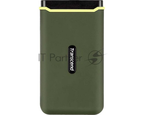 Накопитель Transcend Portable SSD ESD380C, 1000GB, Type-C, USB 3.2 Gen2, R/W 2000/2000MB/s, 97x54x13mm, два кабеля в комплекте (3 года)