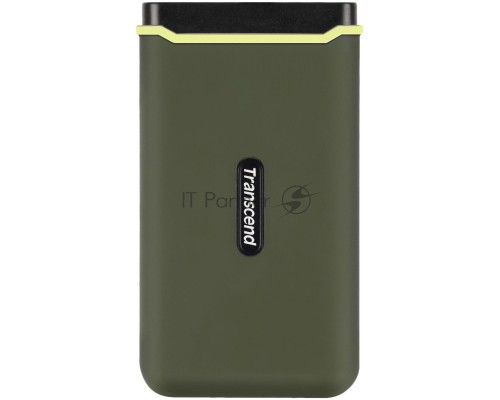Накопитель Transcend Portable SSD ESD380C, 2000GB, Type-C, USB 3.2 Gen2, R/W 2000/2000MB/s, 97x54x13mm, два кабеля в комплекте (3 года)
