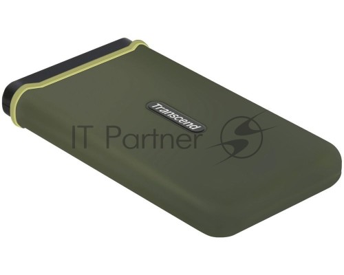 Накопитель Transcend Portable SSD ESD380C, 2000GB, Type-C, USB 3.2 Gen2, R/W 2000/2000MB/s, 97x54x13mm, два кабеля в комплекте (3 года)