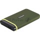 Накопитель Transcend Portable SSD ESD380C, 2000GB, Type-C, USB 3.2 Gen2, R/W 2000/2000MB/s, 97x54x13mm, два кабеля в комплекте (3 года)
