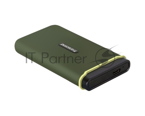 Накопитель Transcend Portable SSD ESD380C, 2000GB, Type-C, USB 3.2 Gen2, R/W 2000/2000MB/s, 97x54x13mm, два кабеля в комплекте (3 года)