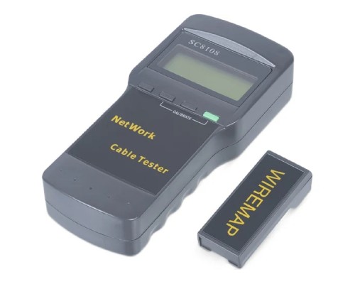 [Cabeus Монтажный инструмент] Cabeus CT-LCD-RJ45 (SC8108) Тестер для витой пары c LCD дисплеем