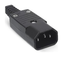 Cabeus IEC-320-C14 Вилка С14 разборная, 10А, 250 V, черная