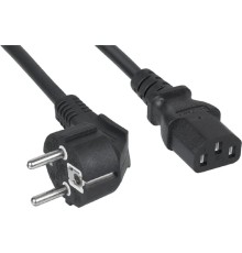 Cabeus PC-186-VDE-1.0-5M Кабель питания компьютера, (Schuko+C13) (3x1.0), 5 м