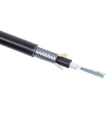 Cabeus CLT-A-9-01X04-Z-PE-ARM-PE-DD-OUT-40 Кабель волоконно-оптический 9/125 одномодовый, 4 волокна, loose tube, для внешней прокладки (-50C ~ +70), бронированный стальной лентой, PE, черный, (F900401