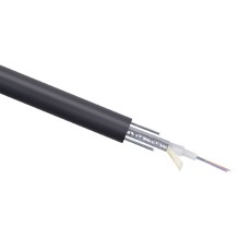 Cabeus STW-9-01x08-ST-SW-PE-OUT Кабель волоконно-оптический 9/125 одномодовый, 8 волокон, loose tube, бронированный стальной лентой и стальными проволоками, для внешней прокладки (-40C ~ +70), PE, чер