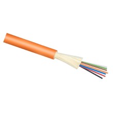 Cabeus TB-A-5-08T-E-K-LSZH-IN-25 Кабель волоконно-оптический 50/125 (OM2) многомодовый, 8 волокон, плотное буферное покрытие (tight buffer), для внутренней прокладки (-25C ~ +50), LSZH, оранжевый