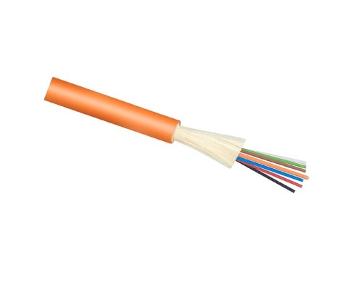 [Cabeus Кабель волоконно-оптический] Cabeus TB-A-5-08T-E-K-LSZH-IN-25 Кабель волоконно-оптический 50/125 (OM2) многомодовый, 8 волокон, плотное буферное покрытие (tight buffer), для внутренней прокладки (-25C ~ +50), LSZH, оранжевый