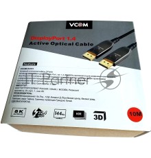 Активный оптический кабель VCOM D3751-10M DP1.4 32GBs/8K@60Hz 10м <D3751-10M>