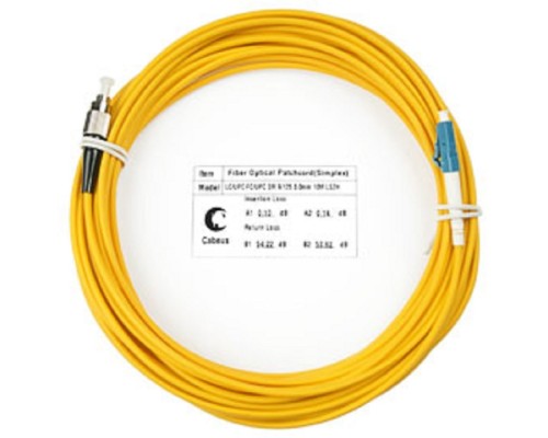 [Cabeus Патч-корды волоконно-оптические, пигтейлы] Cabeus FOP(s)-9-LC-FC-20m Шнур оптический simplex LC-FC 9/125 sm 20м LSZH