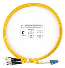 Cabeus FOP(d)-9-LC-FC-1,5m Шнур оптический duplex LC-FC 9/125 sm 1,5м LSZH