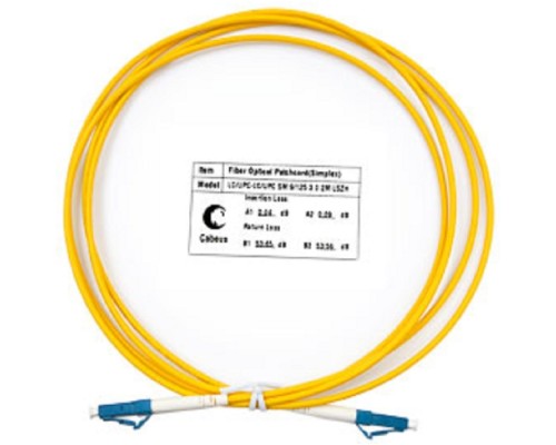 [Cabeus Патч-корды волоконно-оптические, пигтейлы] Cabeus FOP(s)-9-LC-LC-2m Шнур оптический simplex LC-LC 9/125 sm 2м LSZH
