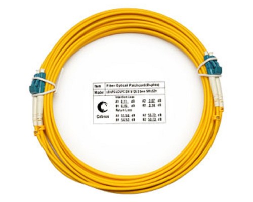[Cabeus Патч-корды волоконно-оптические, пигтейлы] Cabeus FOP(d)-9-LC-LC-7m Шнур оптический duplex LC-LC 9/125 sm 7м LSZH