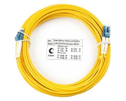 [Cabeus Патч-корды волоконно-оптические, пигтейлы] Cabeus FOP(d)-9-LC-LC-25m Шнур оптический duplex LC-LC 9/125 sm 25м LSZH