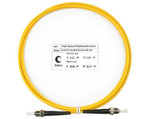 [Cabeus Патч-корды волоконно-оптические, пигтейлы] Cabeus FOP(s)-9-ST-ST-2m Шнур оптический simplex ST-ST 9/125 sm 2м LSZH