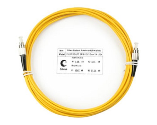 [Cabeus Патч-корды волоконно-оптические, пигтейлы] Cabeus FOP(s)-9-FC-FC-7m Шнур оптический simplex FC-FC 9/125 sm 7м LSZH