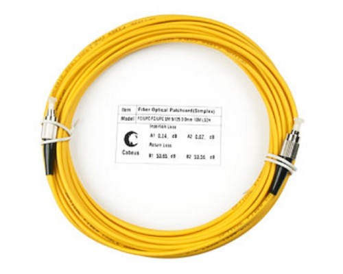 [Cabeus Патч-корды волоконно-оптические, пигтейлы] Cabeus FOP(s)-9-FC-FC-20m Шнур оптический simplex FC-FC 9/125 sm 20м LSZH