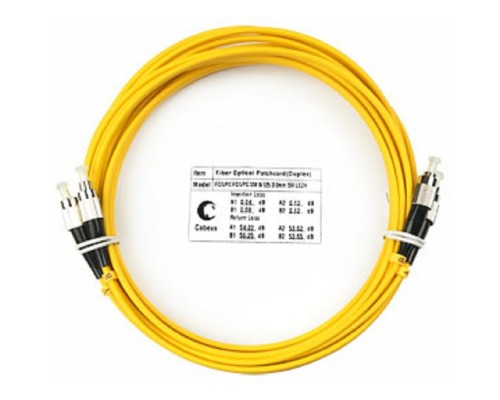 [Cabeus Патч-корды волоконно-оптические, пигтейлы] Cabeus FOP(d)-9-FC-FC-7m Шнур оптический duplex FC-FC 9/125 sm 7м LSZH