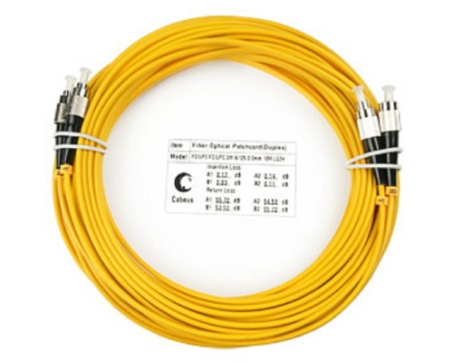 [Cabeus Патч-корды волоконно-оптические, пигтейлы] Cabeus FOP(d)-9-FC-FC-25m Шнур оптический duplex FC-FC 9/125 sm 25м LSZH