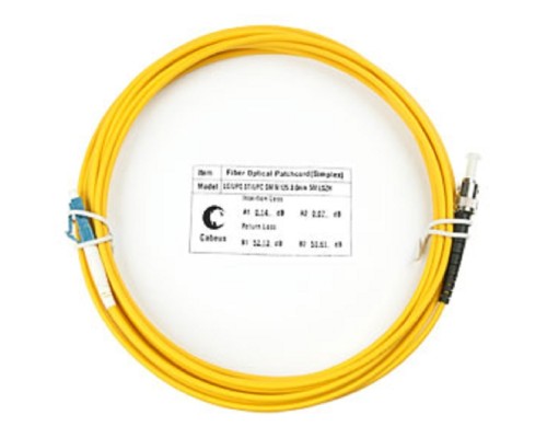 [Cabeus Патч-корды волоконно-оптические, пигтейлы] Cabeus FOP(s)-9-LC-ST-10m Шнур оптический simplex LC-ST 9/125 sm 10м LSZH