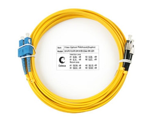 [Cabeus Патч-корды волоконно-оптические, пигтейлы] Cabeus FOP(d)-9-SC-FC-7m Шнур оптический duplex SC-FC 9/125 sm 7м LSZH