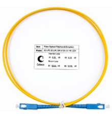 Cabeus FOP(s)-9-SC-SC-0,5m Шнур оптический simplex SC-SC 9/125 sm 0,5м LSZH