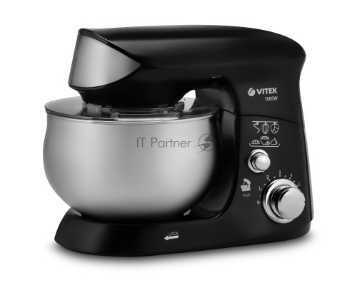 Миксер планетарный Vitek VT-1445 (MC) черный/серебро