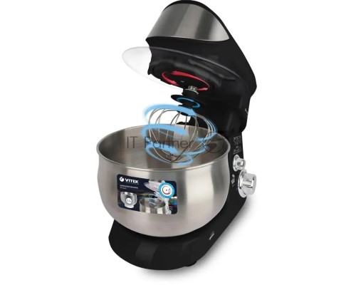 Миксер планетарный Vitek VT-1445 (MC) черный/серебро