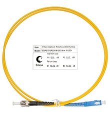 Cabeus FOP(s)-9-SC-ST-1,5m Шнур оптический simplex SC-ST 9/125 sm 1,5м LSZH