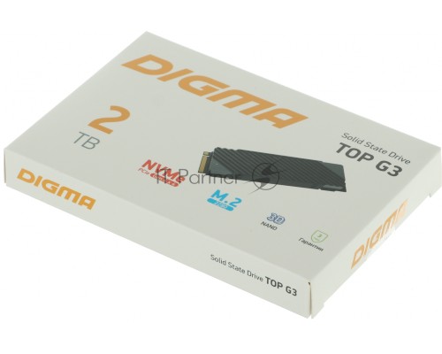 Накопитель SSD Digma PCI-E 4.0 x4 2Tb DGST4002TG33T Top G3 M.2 2280