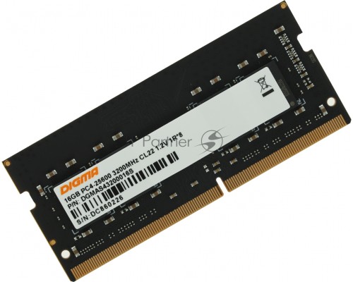 Оперативная память Digma DDR4 16Gb 3200MHz DGMAS43200016S RTL PC4-25600 CL22 SO-DIMM 260-pin 1.2В single rank