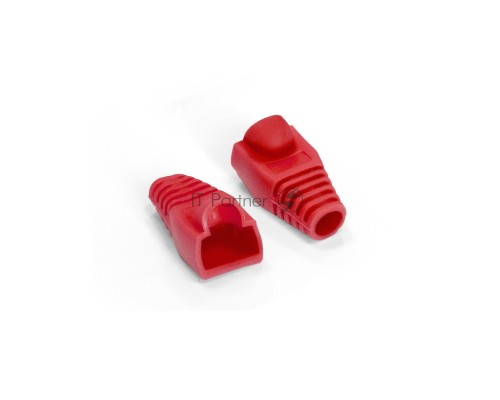 Колпачок ExeGate BC45-100-RD изолирующий для коннектора RJ-45, красный (100шт)