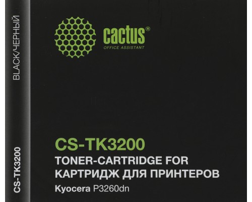 Картридж лазерный Cactus CS-TK3200 TK-3200 черный (40000стр.) для Kyocera P3260dn