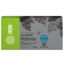Картридж струйный Cactus CS-C1Q12A №727 чёрный (300 мл) для HP Designjet T920/T930/T1500/T1530