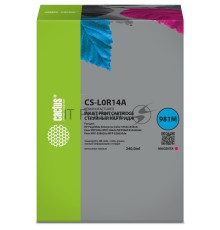 Картридж струйный Cactus CS-L0R14A 981Y пурпурный (240мл) для HP PageWide Enterprise Color 556dn/556xh/Flow MFP586z