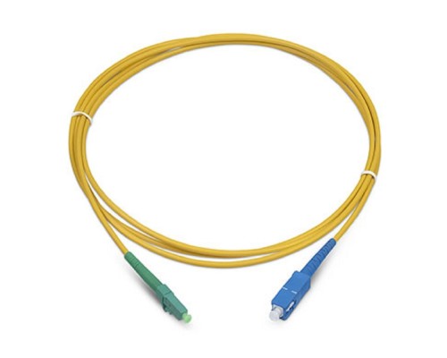 [Cabeus Патч-корды волоконно-оптические, пигтейлы] Cabeus FOP(s)-9-LC/APC-SC/UPC-1,5m Шнур оптический simplex LC/APC-SC/UPC 9/125 sm 1,5м LSZH